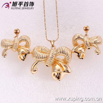 62493 Xuping cheap new design colorful charms pendant gold plated jewelry set fashion designer